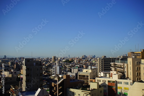 日本の大阪の守口市の全景