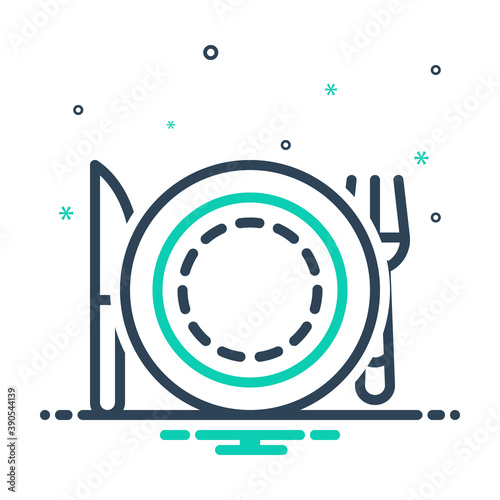 Mix icon for plate