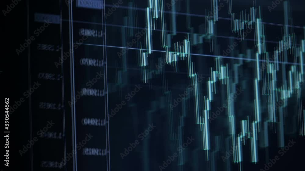 Online exchange trading. Forex currency trading. On a black background, Japanese candlesticks at an accelerated pace show how the rate of a traded position has changed. Confrontation bulls and bears Online exchange trading. Forex currency trading. On a black background, Japanese candlesticks at an accelerated pace show how the rate of a traded position has changed. Confrontation bulls and bears