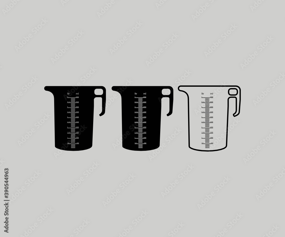 measuring cup icon design. Symbol of cooking utensils. measuring cup vector illustration symbol icon clipart on white isolated background. measuring cup icon design. Symbol of cooking utensils. measuring cup vector illustration symbol icon clipart on white isolated background.
