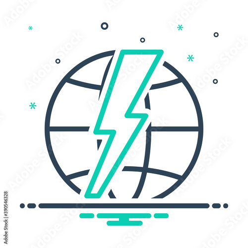 Mix icon for shock