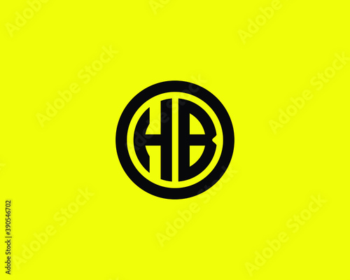 BH HB LETTER LOGO DESIGN VECTOR TEMPLATE. BH HB LOGO DESIGN.