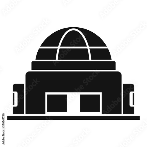Optical planetarium icon. Simple illustration of optical planetarium vector icon for web design isolated on white background