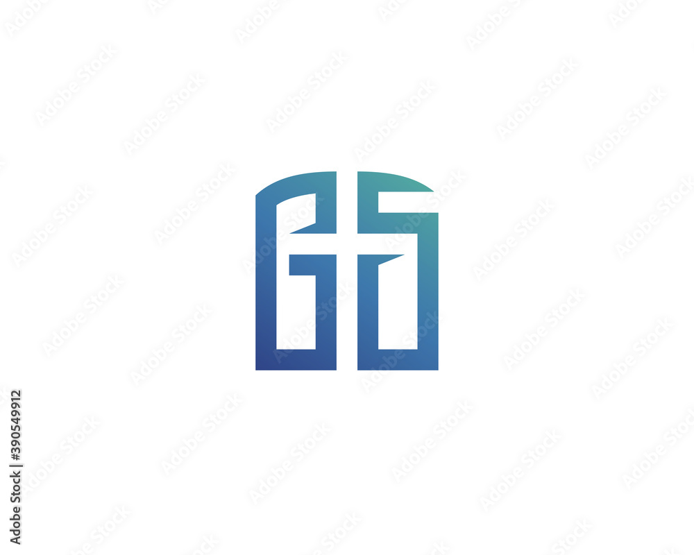 Obraz premium Initial letter GS logo design template
