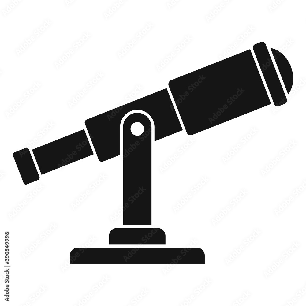 Stars telescope icon. Simple illustration of stars telescope vector icon for web design isolated on white background Stars telescope icon. Simple illustration of stars telescope vector icon for web design isolated on white background