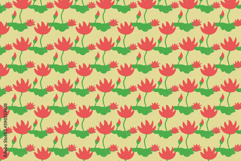 Lotus Flower Digital Paper. Suitable for backgrounds and wallpapers.