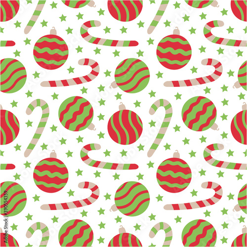 Christmas seamless pattern. Can be used for backgrounds, packing, postcard, poster and more. Vector illustration.