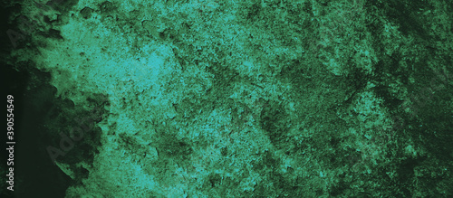 Green cement wall, close-up, background texture