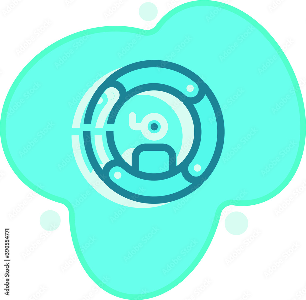 Abstract Flat icon for any purpose mobile app presentation website