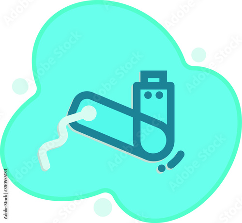 Flat flash icon for any purpose mobile app presentation website