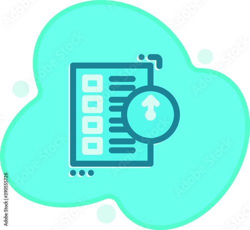 Flat project icon for any purpose mobile app presentation website