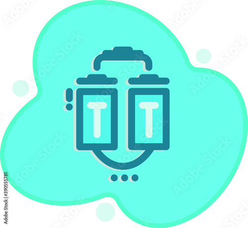 Flat trash icon for any purpose mobile app presentation website