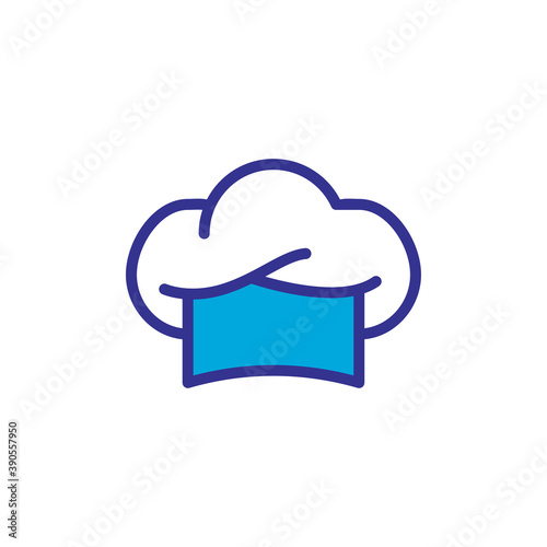 chef hat icon vector design trendy