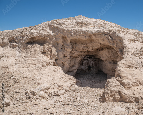 Photography Gypsum Dissolution Cave in Tule Springs Fossil Beds National Monument, Nevada, U
