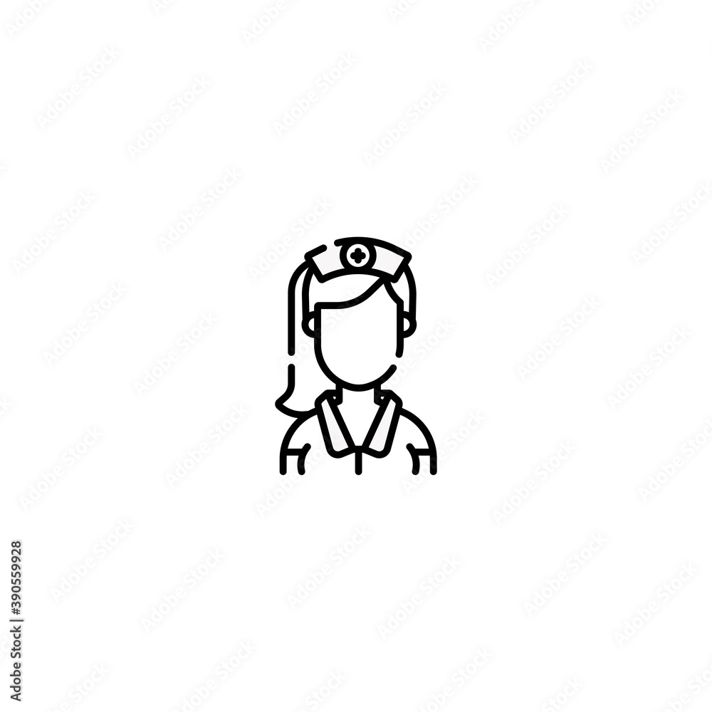 Fototapeta premium Health Professionals Avatars Icon