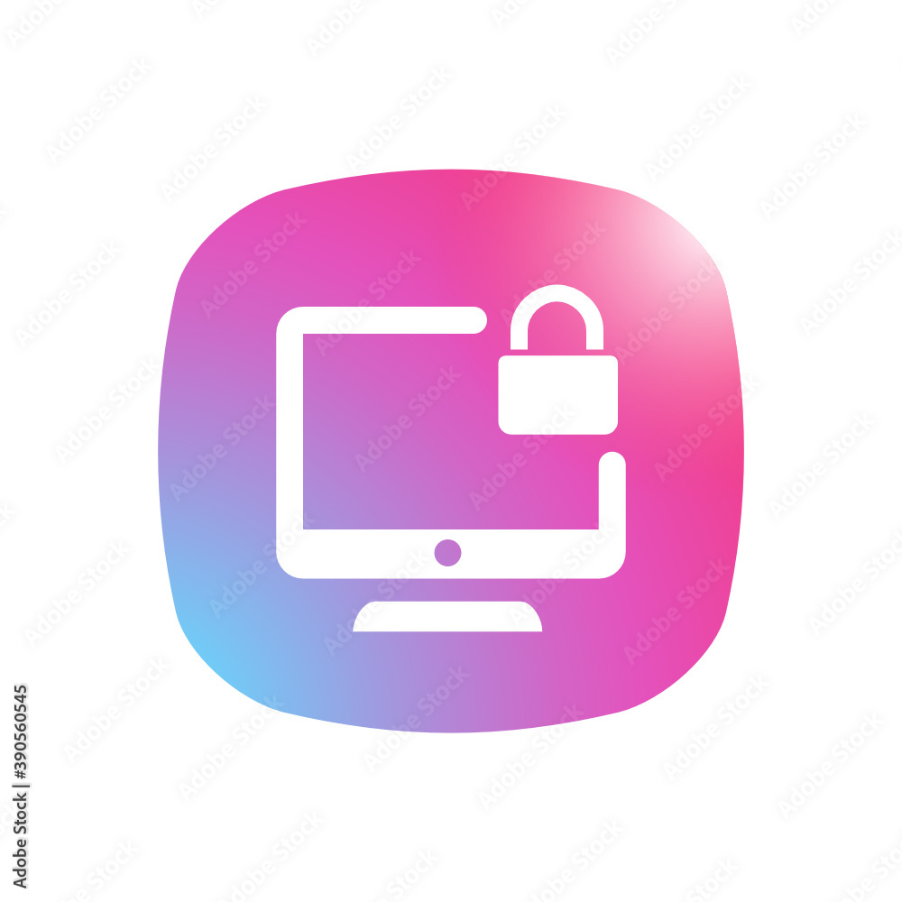 Lock System - Mobile App Icon Lock System - Mobile App Icon