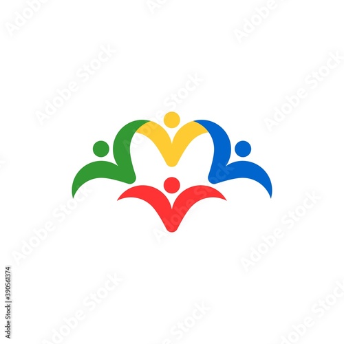 Modern community logo desain
