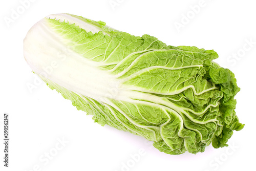 fresh chinese cabbage on a white background