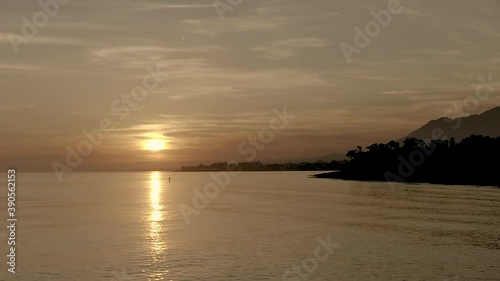 Sunset Calm Seas