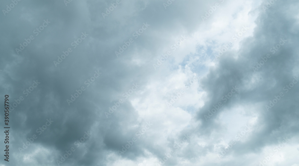 Cloudy gray blue sky with clouds Cloudy gray blue sky with clouds