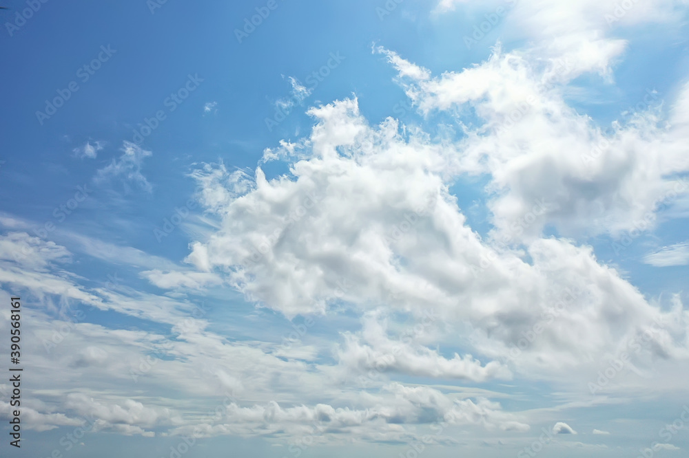 white clouds on blue sky background, abstract seasonal wallpaper, sunny day atmosphere white clouds on blue sky background, abstract seasonal wallpaper, sunny day atmosphere