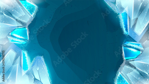 Winter Iceberg Background