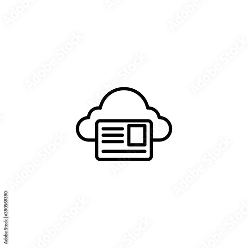 vector cloud icon