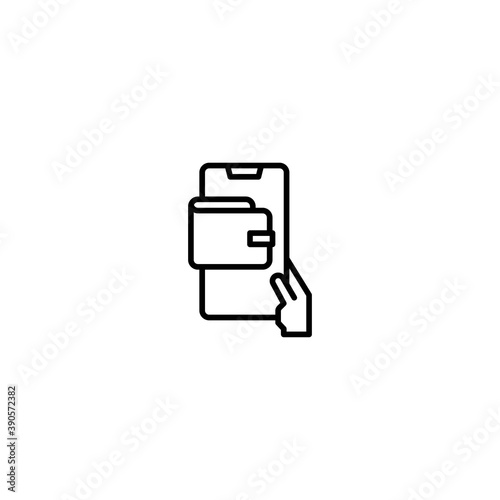 vector mobile icon for website design