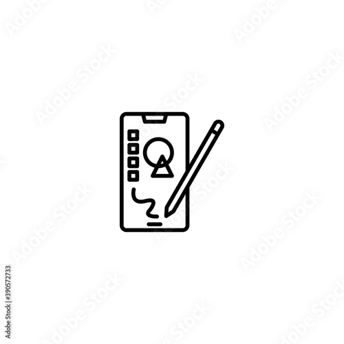 vector mobile icon for website design