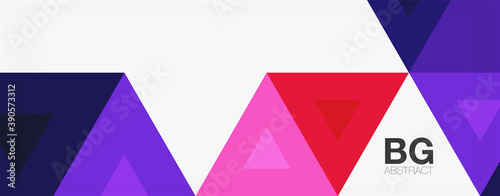 Mosaic triangle pattern abstract background for cover, banner, flyer and poster and other template