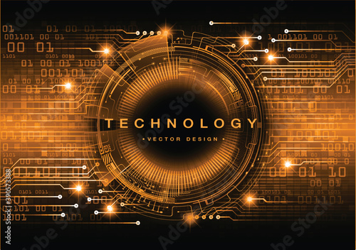 cyber circuit future technology concept background
