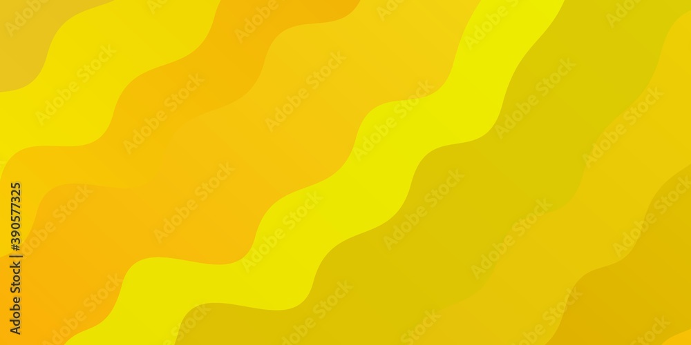Dark Yellow vector backdrop with bent lines.