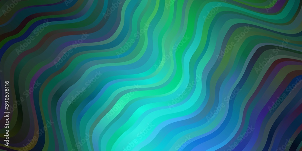 Dark Blue, Green vector layout with wry lines.