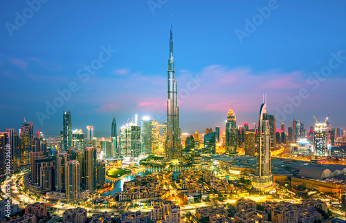 Dubai city center view at sunrise, United Arab Emirates © Rastislav Sedlak SK