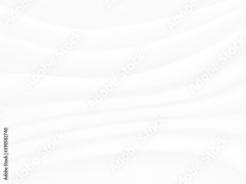 White grey fabric luxurious with a soft wave, abstract blurred background..