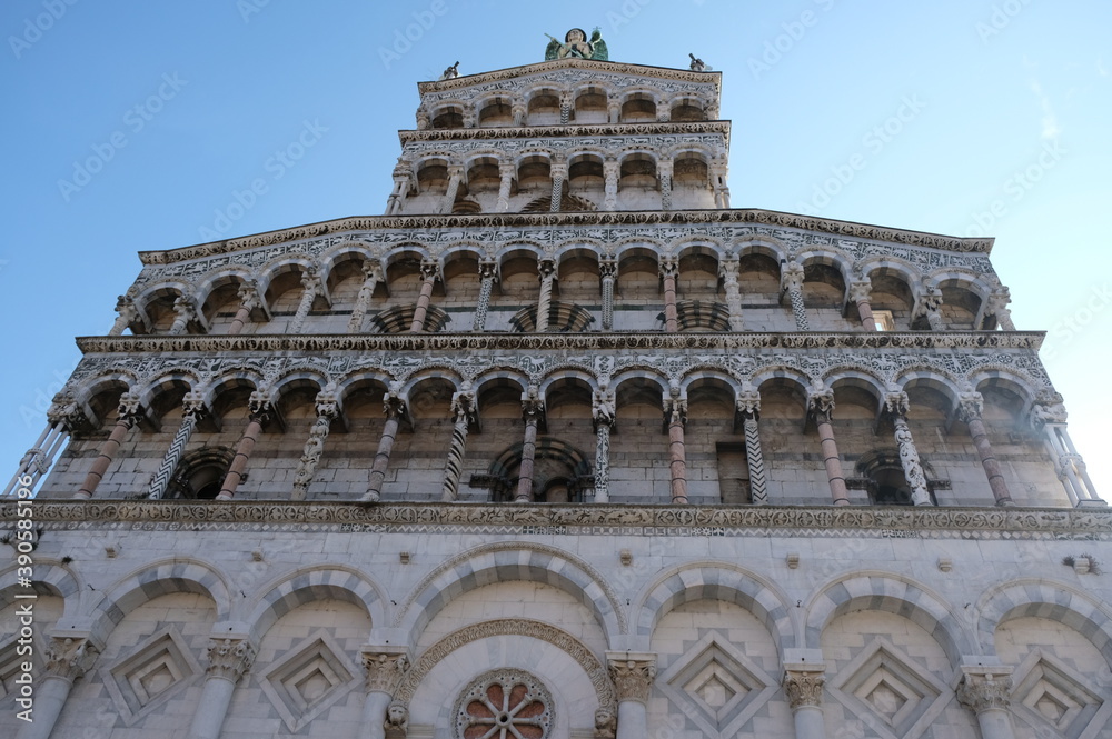 view of the leaning tower