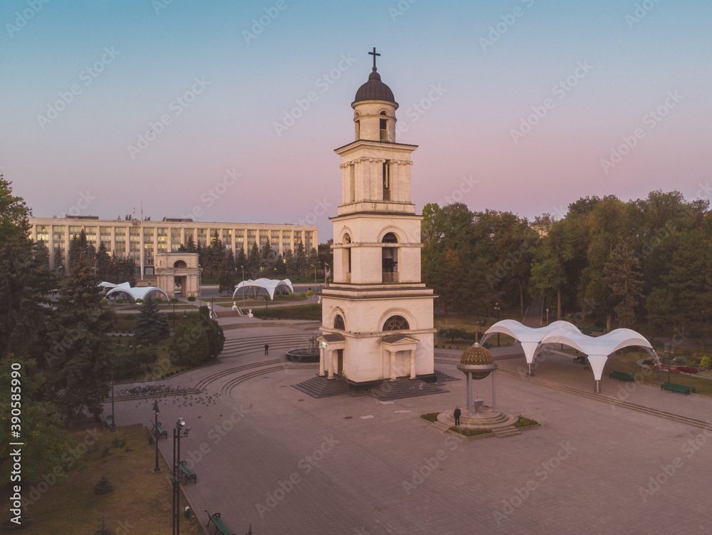 The triumphal arch from Chisinau, Moldova 2020