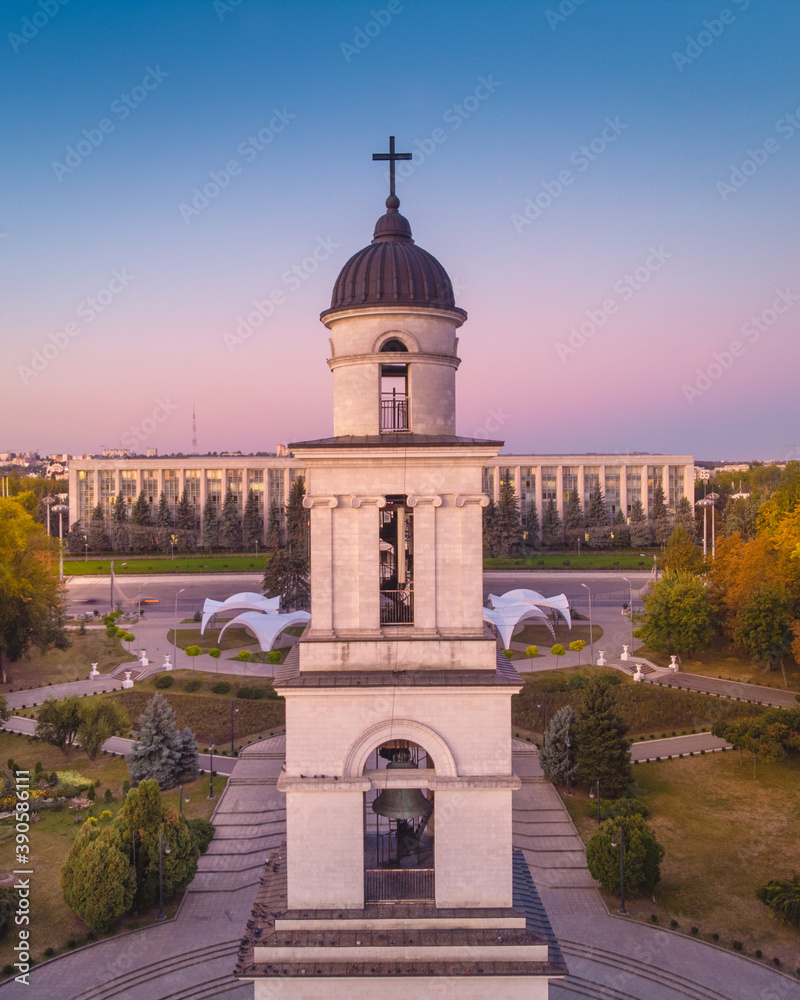 The triumphal arch from Chisinau, Moldova 2020