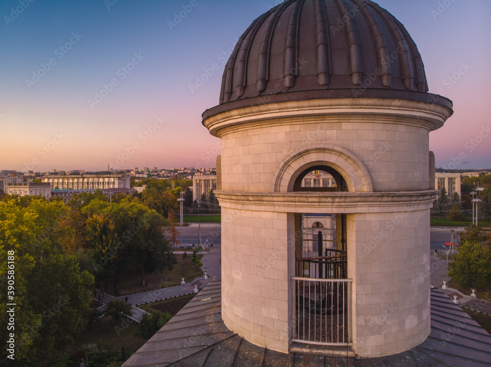 The triumphal arch from Chisinau, Moldova 2020
