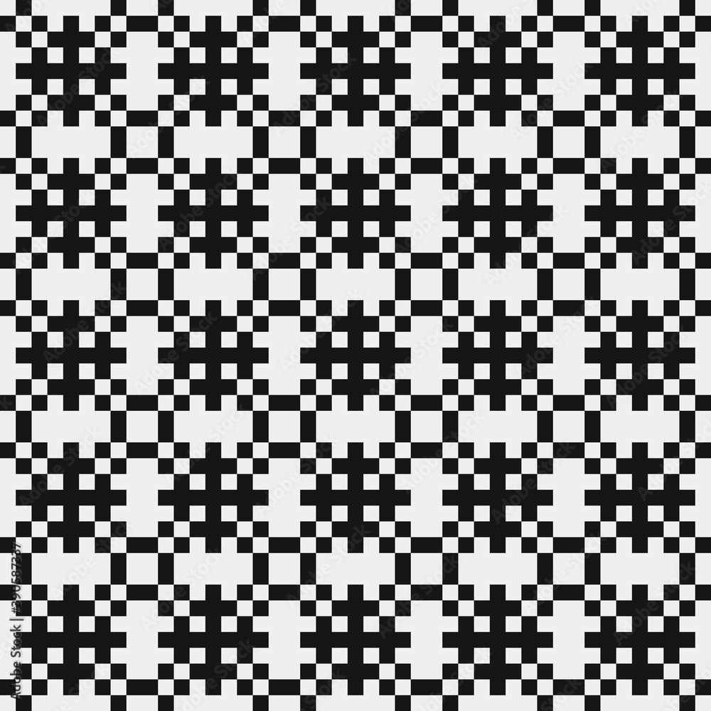 Abstract Cross Pattern Dots Logo generative computational art illustration