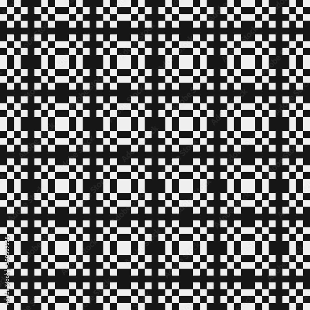 Fototapeta premium Abstract Cross Pattern Dots Logo generative computational art illustration