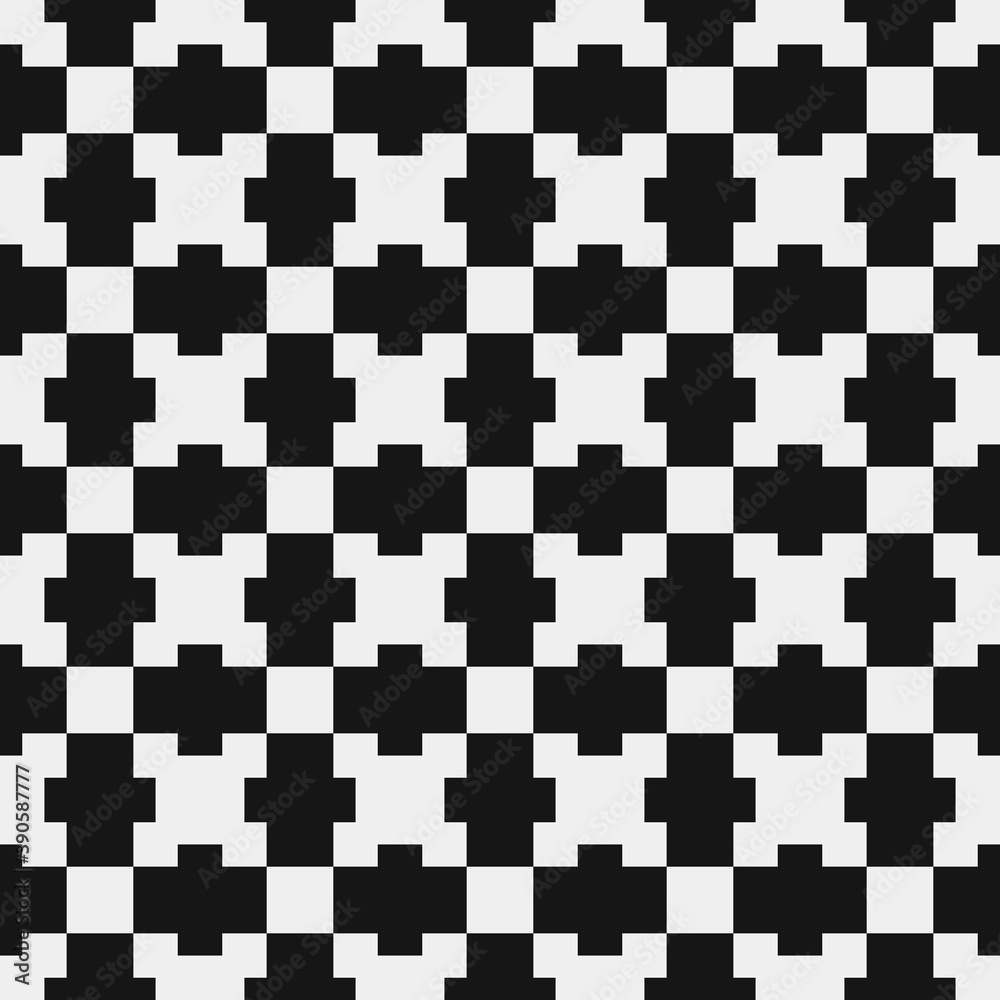 Fototapeta premium Abstract Cross Pattern Dots Logo generative computational art illustration