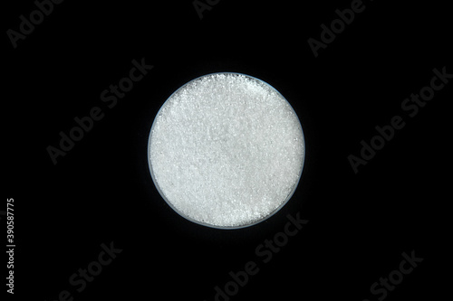 Obraz na plátně Citric acid or lemon acid powder from top view