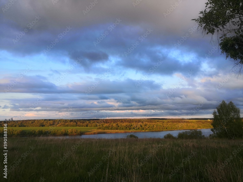 clouds over the river clouds over the river