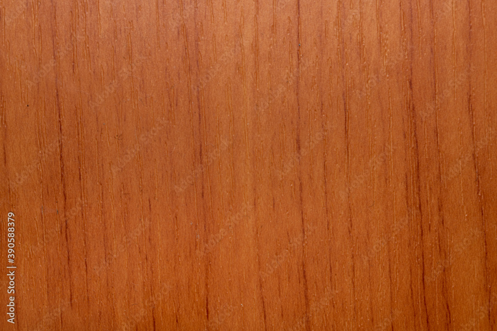Fototapeta premium Surface of wooden floor in closeup, dark orange tone
