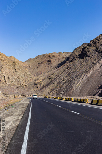 The road among the mountains