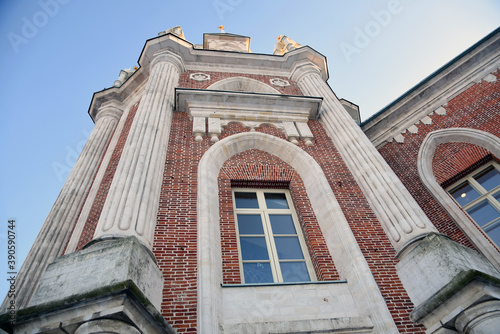 Photography View of the Grand Palace in Tsaritsyno park in Moscow