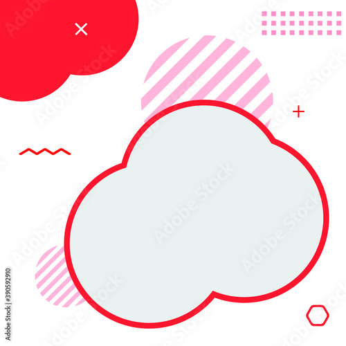 Social media post background, banner promotion template for ads