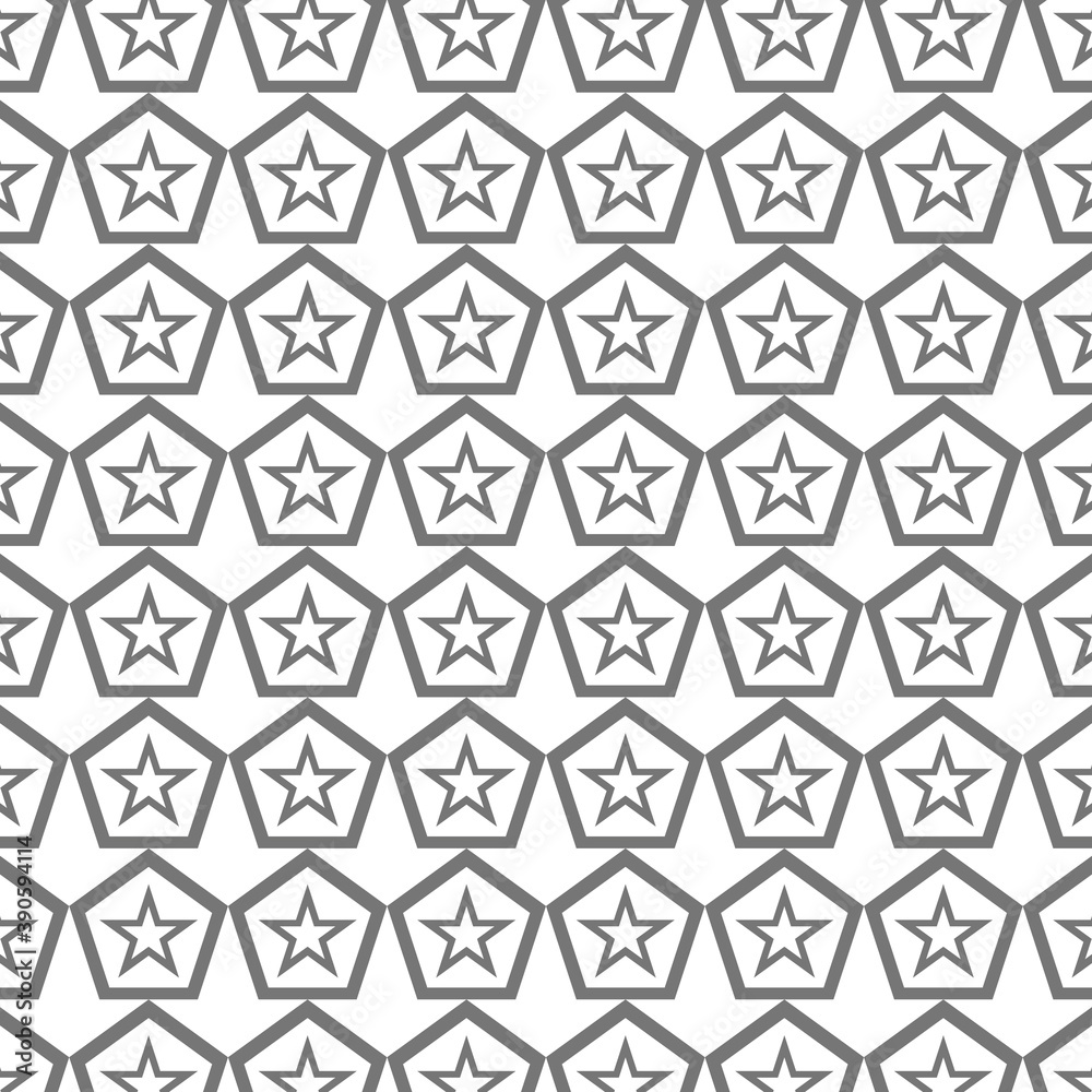 Seamless geometric star patterns, patterns for cover printing, fabrics, apparel and decoration. Vector