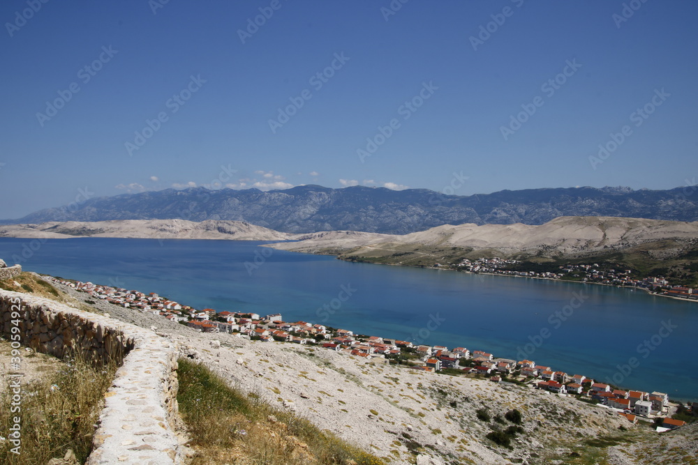 Blick über Pag, Kroatien